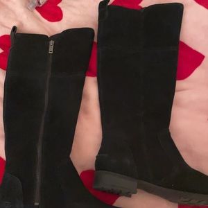 Ugh Black Suede Knee High Boots